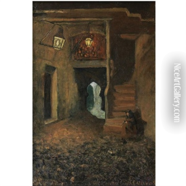 Rincon Arabe, Toledo (arab Corner, Toledo) Oil Painting - Dario de Regoyos