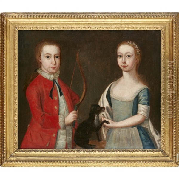 Portrait Of Alexander And Mary Bayne-meldrum Oil Painting - Cosmo Alexander