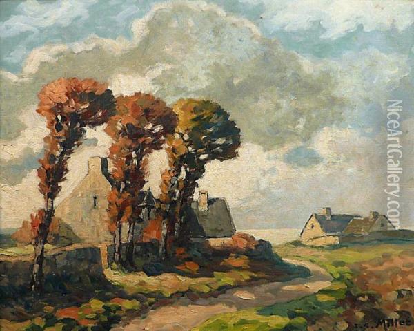 Cotebretonne Oil Painting - Jean-Charles Millet