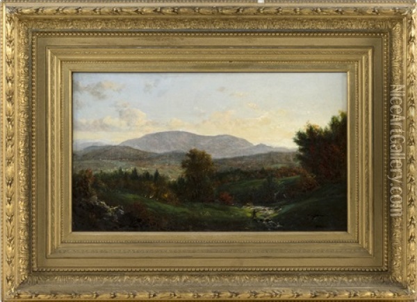 Bridgewater Mt. From Plymouth, N.h Oil Painting - George Loring Brown