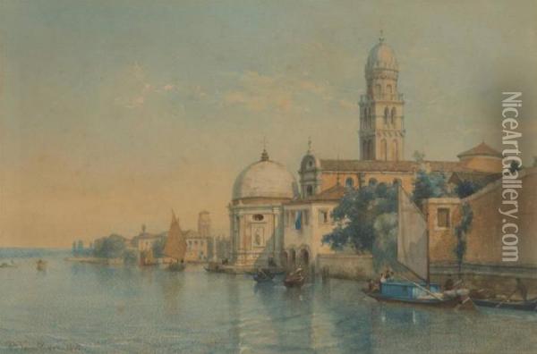 Vue De Venise Oil Painting - Jean Baptiste van Moer