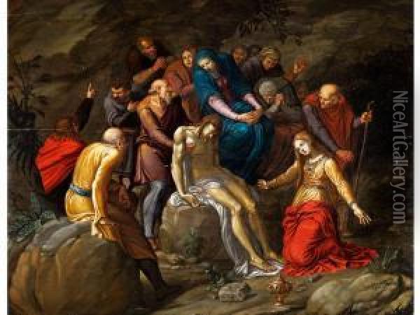 Grablegung Christi Oil Painting - Giovanni Moneri