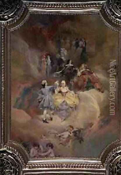 Dance through the Ages from the ceiling of the ballroom Oil Painting - Aime-Nicolas Morot