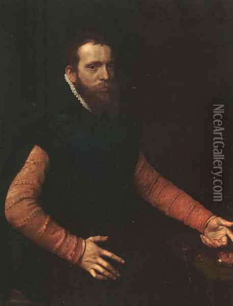 Portrait of a Goldsmith 1564 Oil Painting - Anthonis Mor Van Dashorst