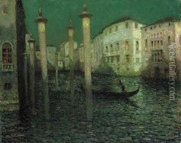 Le Grand Canal, Venise Oil Painting - Henri Eugene Augustin Le Sidaner