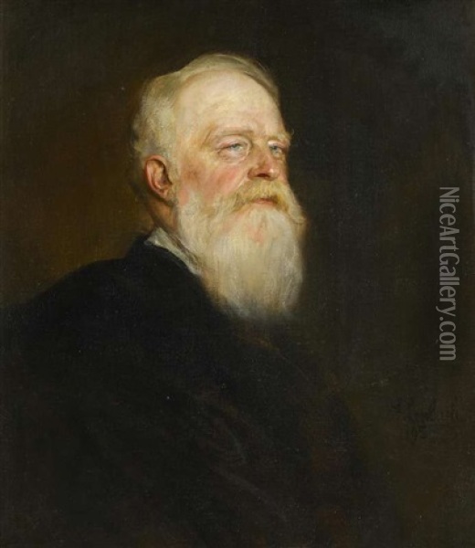 Portrat Eines Bartigen Mannes Oil Painting - Franz Seraph von Lenbach