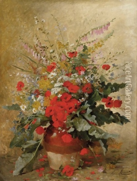 Bouquet De Fleurs Des Champs Oil Painting - Emile-Louis Minet