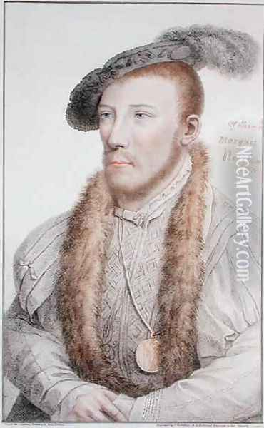 William Parr 1513-71 Marquess of Northampton Oil Painting - Hans Holbein the Younger