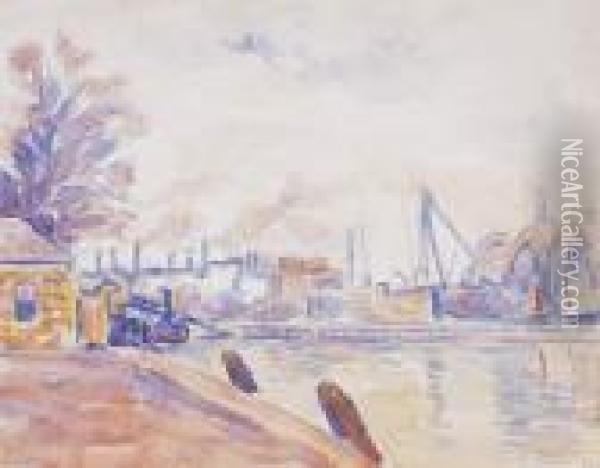 Flessingue, Le Port Oil Painting - Paul Signac