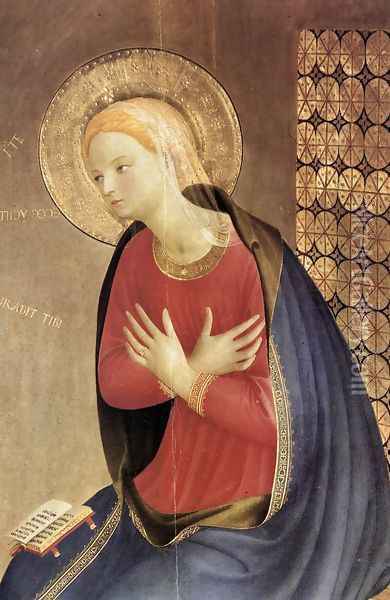 Annunciation (detail 2) 1433 Oil Painting - Angelico Fra