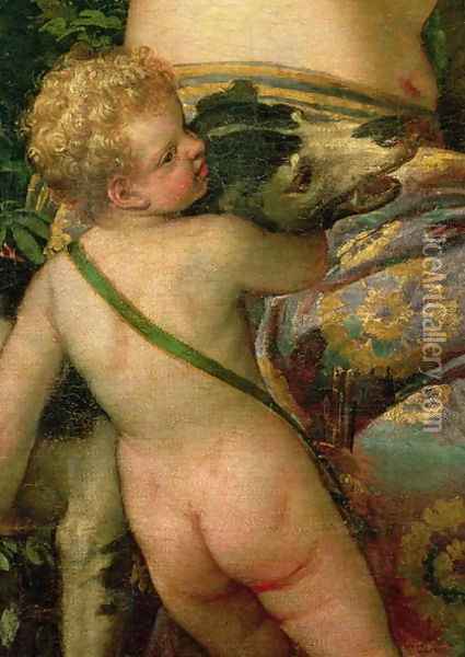 Cupid, detail from Venus and Adonis, 1580 Oil Painting - Paolo Veronese (Caliari)