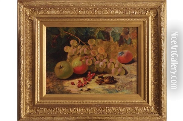 Still Life Of Fruit Oil Painting - Gertrude Jameson Barnes