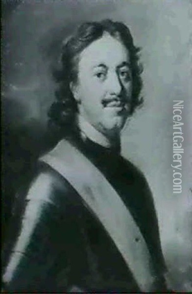A Portrait Of Peter The Great Oil Painting - Carel de Moor