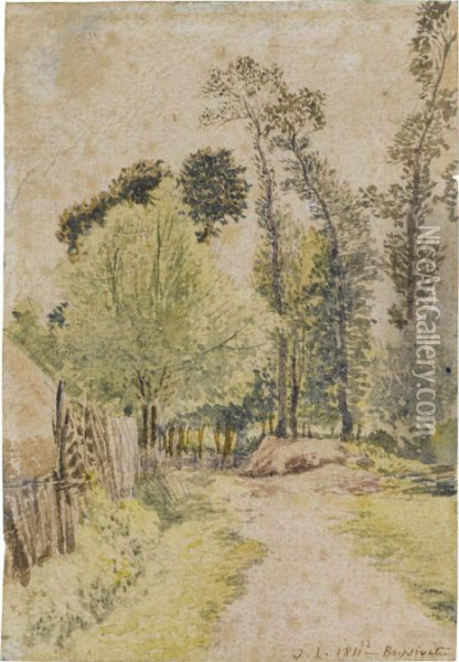 Study Of Trees At Bayswater, London Oil Painting - John Linnell