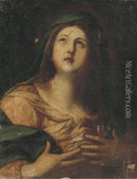 The Penitent Magdalen Oil Painting - Simone Pignone