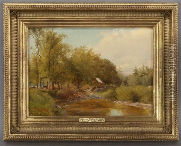 Sawmill, Hunter, Ny Oil Painting - Jervis McEntee