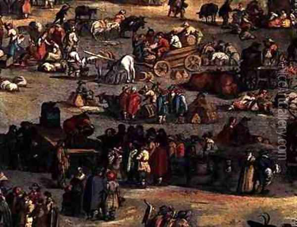 Detail of The Fair at Impruneta, Florence Oil Painting - Jacques Callot