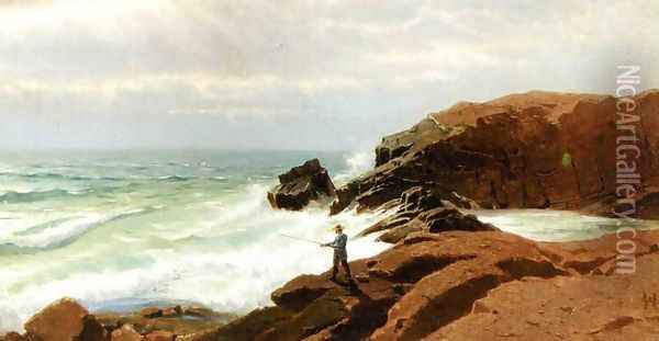 Fisherman - Nahant Oil Painting - William Stanley Haseltine