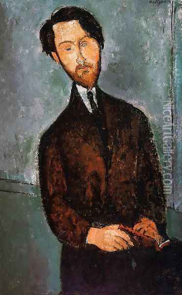 Portrait of Leopold Zborowski Oil Painting - Amedeo Modigliani