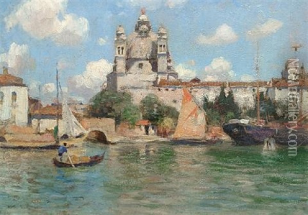 Venice Oil Painting - Frederick William Jackson