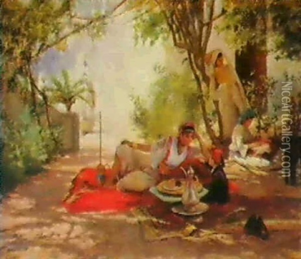 La Douceur D'un Apre-midi Oil Painting - Alphonse Etienne Dinet