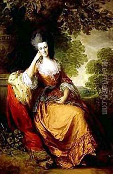 Lady Anne Hamilton Oil Painting - Thomas Gainsborough