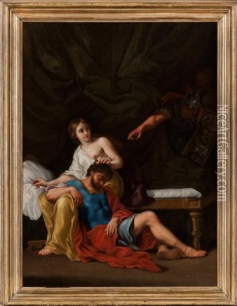 Sanson Et Dalila Oil Painting - Ercole Graziani the Younger