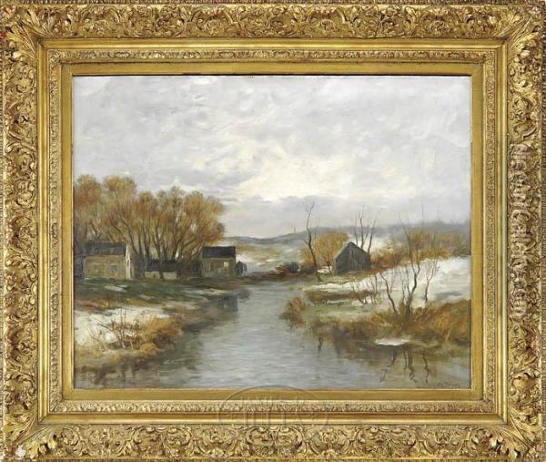 Bristol Valley Near Rochester, Ny Oil Painting - Charles Paul Gruppe