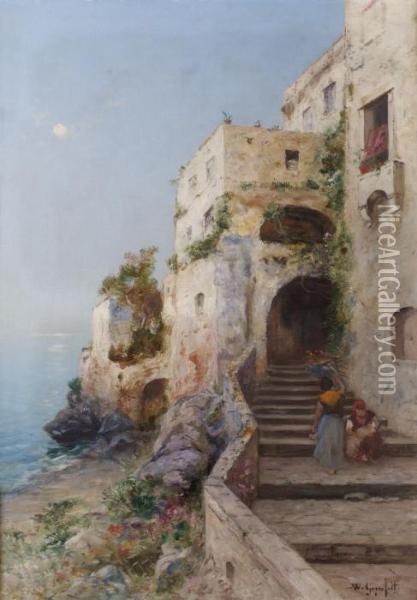 Venedig Oil Painting - Wilhelm von Gegerfelt