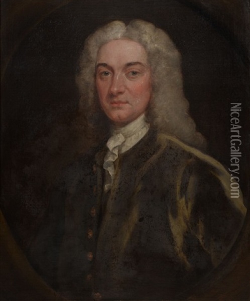 Portrait Of John Cossins (1682 -1759) And Martha Cossins Nee Innys (d. 1792) Of Redland Court, Bristol Oil Painting - John Vanderbank the Younger