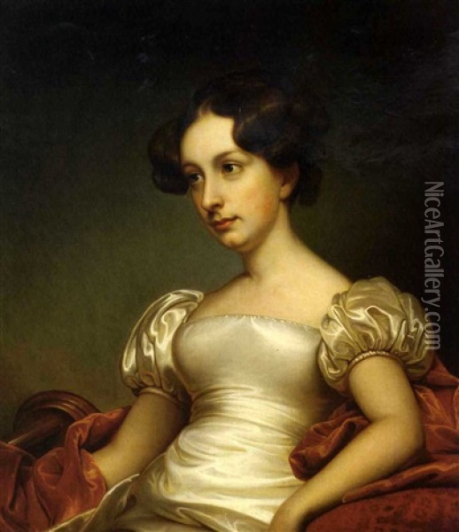 Portrait Of Mrs. John Lowell Gardner, Nee Catherine Endicott Peabody Oil Painting - Rembrandt Peale