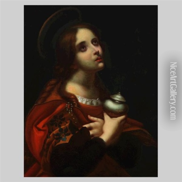 Mary Magdalen Oil Painting - Carlo Dolci
