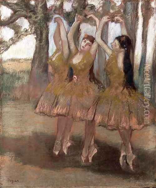 The Greek Dance, c.1881 Oil Painting - Edgar Degas