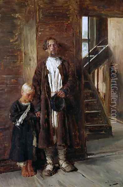 In Search of Medicine, 1884 Oil Painting - Vladimir Egorovic Makovsky