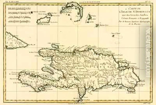 The French and Spanish Colony of the Island of St Dominic of the Greater Antilles Oil Painting - Charles Marie Rigobert Bonne