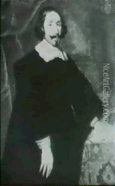 Portrait Of A Gentleman Oil Painting - Caspar de Crayer