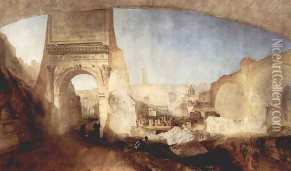 The forum Romanum Oil Painting - Joseph Mallord William Turner