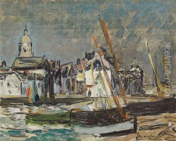 Voiliers Au Port Oil Painting - Maxime Maufra