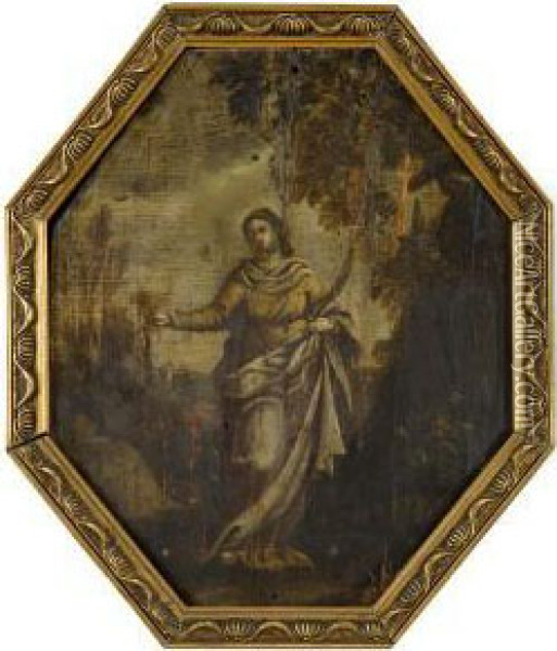 Santa Lucia Oil Painting - Ippolito Scarsella (see Scarsellino)