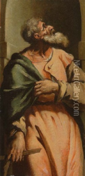 Der Apostel Thomas Oil Painting - Ubaldo Gandolfi