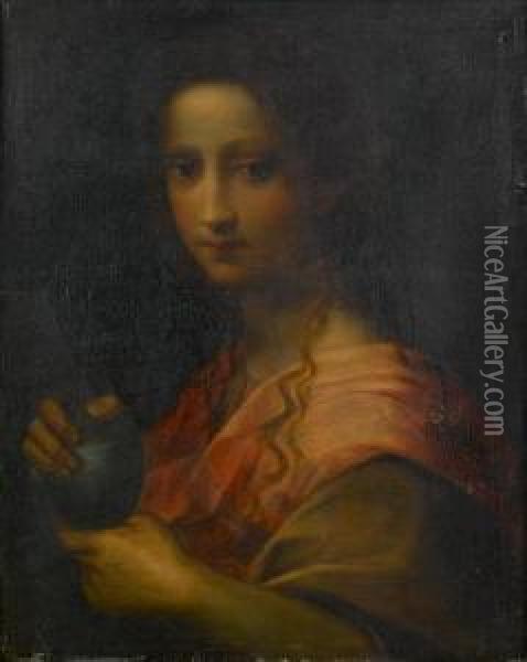 Mary Magdalene Oil Painting - Domenico Puligo