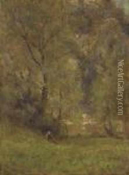 Near The Delaware Water Gap Oil Painting - George Inness