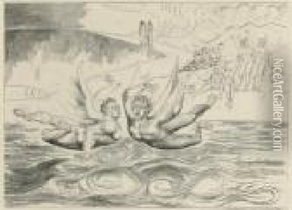 Dante's Divine Comedy Oil Painting - William Blake