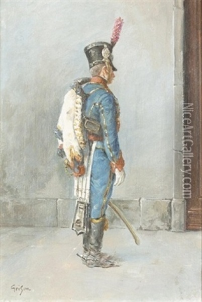 Billet De Logement Oil Painting - Francois Adolphe Grison