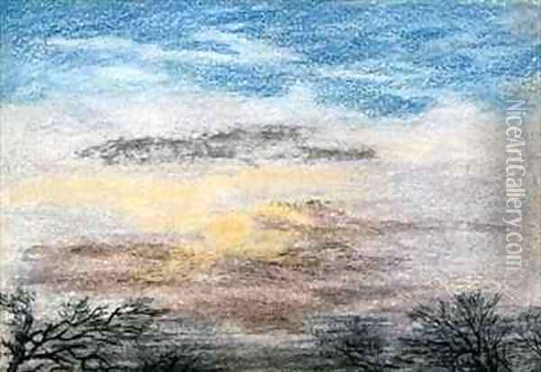 Chromatics of the Sky Oil Painting - J. S. Dyason