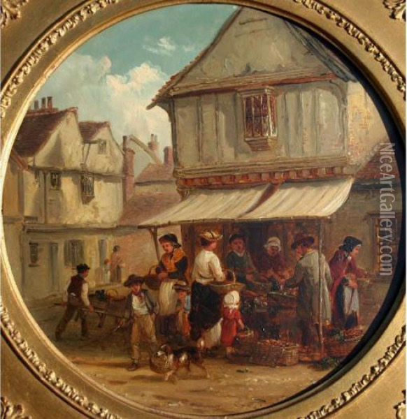 Market Day Oil Painting - Thomas Smythe