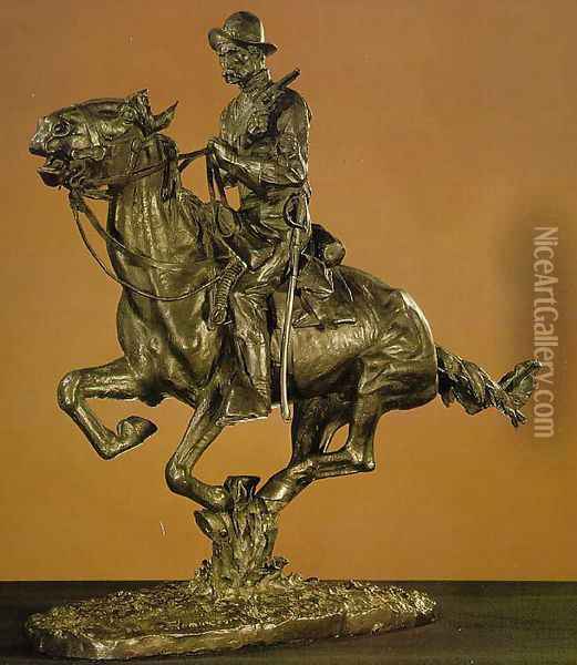 Trooper of the Plains Oil Painting - Frederic Remington