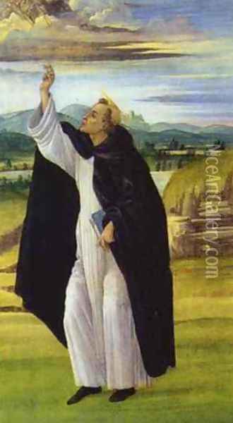 St. Dominic Oil Painting - Sandro Botticelli