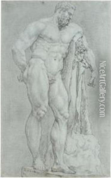 Farnese Hercules Oil Painting - Pieter van Lint