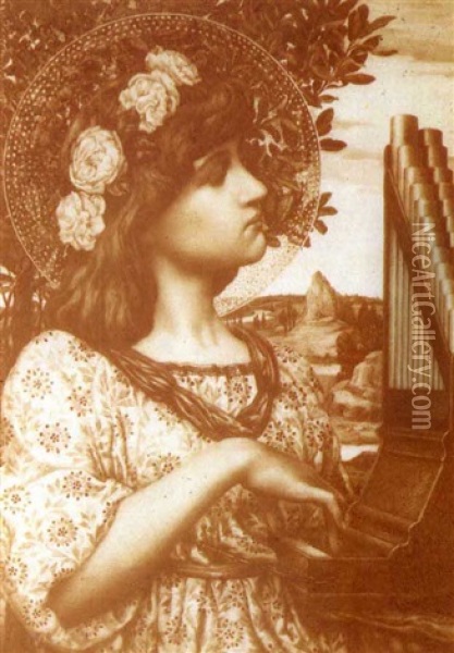 Saint Cecelia Oil Painting - Henry Ryland